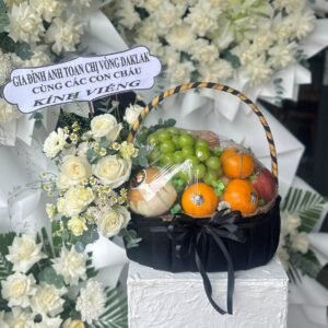 Giỏ Hoa Trái Cây Kính Viếng - Tươi Mới Mỗi Ngày