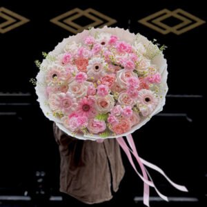 Hồng mix nhiều hoa - Tiem Hoa Luvina