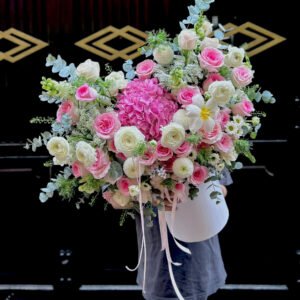 Giỏ Hoa Tú Cầu Mix Sang Trọng - Anh 1 - Tiem Hoa Luvina