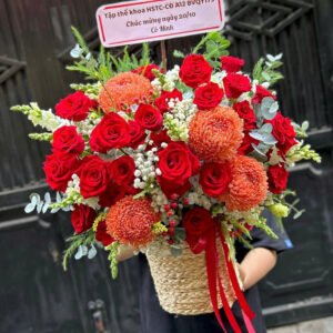 Các kệ hoa khai trương - hoa giỏ - Anh 1 - Tiem Hoa Luvina