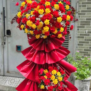 Các kệ hoa khai trương - hoa giỏ - Anh 12 - Tiem Hoa Luvina