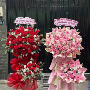 Các kệ hoa khai trương - hoa giỏ - Anh 13 - Tiem Hoa Luvina