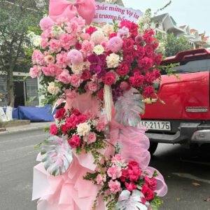 Các kệ hoa khai trương - hoa giỏ - Anh 16 - Tiem Hoa Luvina
