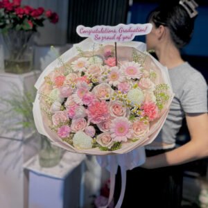 Tone Hồng Mix Mẫu 2 - Tiem Hoa Luvina