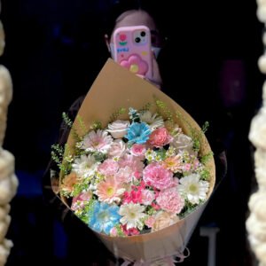 Tone Hồng Mix Nhiều Hoa Mẫu 2 - Tiem Hoa Luvina