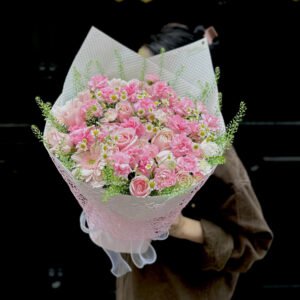 Tone Hồng Mix - Tiem Hoa Luvina