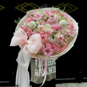 Tone Hồng Mix Size To Nơ To - Anh 1 - Tiem Hoa Luvina