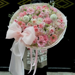 Tone Hồng Mix Size To Nơ To - Anh 2 - Tiem Hoa Luvina