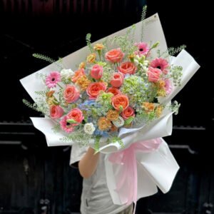 Các mẫu hoa tú cầu mix - Tiem Hoa Luvina