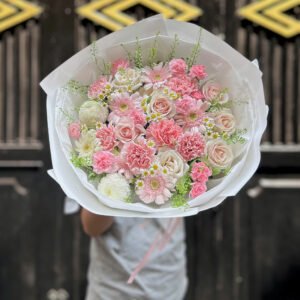 Tone Hồng Mix Mẫu 3 - Tiem Hoa Luvina