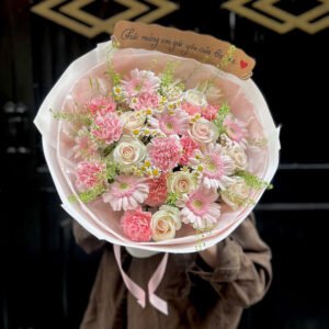 Tone Hồng Mix Mẫu 3 - Anh 2 - Tiem Hoa Luvina