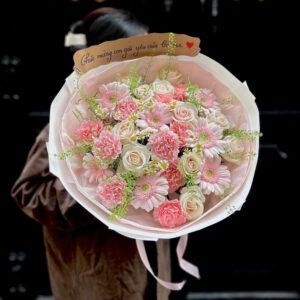 Tone Hồng Mix Mẫu 3 - Anh 3 - Tiem Hoa Luvina