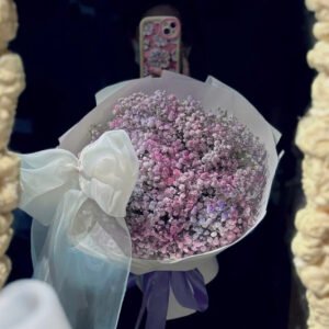 Baby Xịt Màu Với Nơ To Nổi Bật - Hoa Tươi Luvina