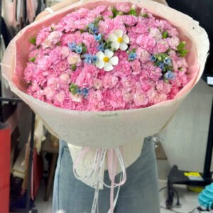 Phăng Hồng Chùm Mix Sao Xanh Nhiều Hoa Cực Xinh - Anh 1 - Tiem Hoa Luvina