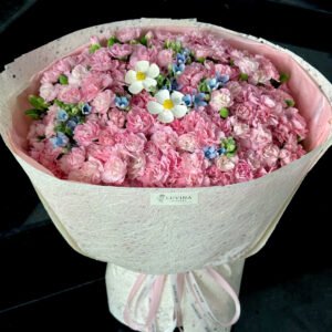 Phăng Hồng Chùm Mix Sao Xanh Nhiều Hoa Cực Xinh - Anh 6 - Tiem Hoa Luvina
