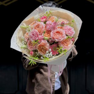 Hồng Mix Size Vừa Nhẹ Nhàng Đáng Yêu - Anh 1 - Tiem Hoa Luvina