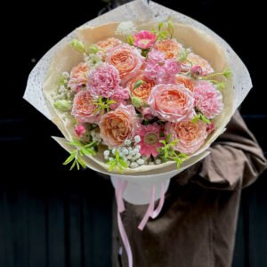 Hồng Mix Size Vừa Nhẹ Nhàng Đáng Yêu - Anh 2 - Tiem Hoa Luvina