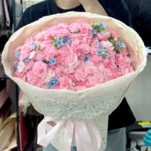 Phăng hồng chùm mix sao xanh - Anh 1 - Tiem Hoa Luvina