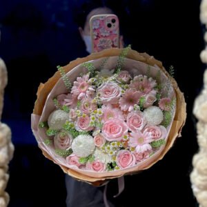 Hồng Mix Nhiều Hoa Đầy Đặn Và Sang Trọng - Anh 1 - Tiem Hoa Luvina